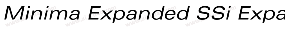 Minima Expanded SSi Expanded字体转换